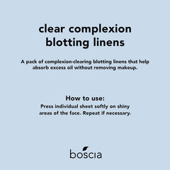 Travel-size Boscia blotting linens shown in compact box for on-the-go use