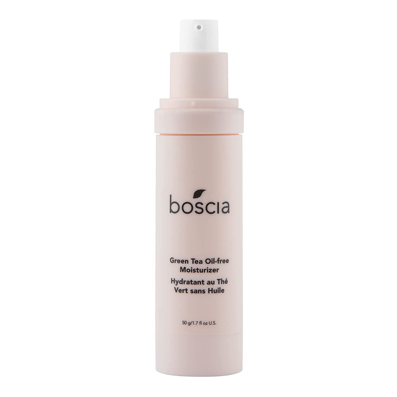 Boscia crème visage au thé vert sans huile, hydratation légère pour peau fraîche.