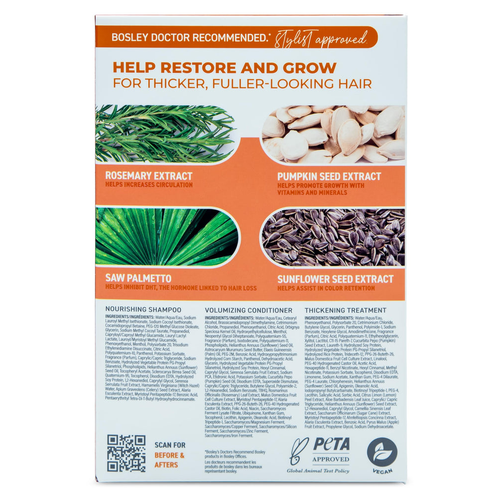 BosleyMD BosRevive biotine et panthenol renforcent les fibres