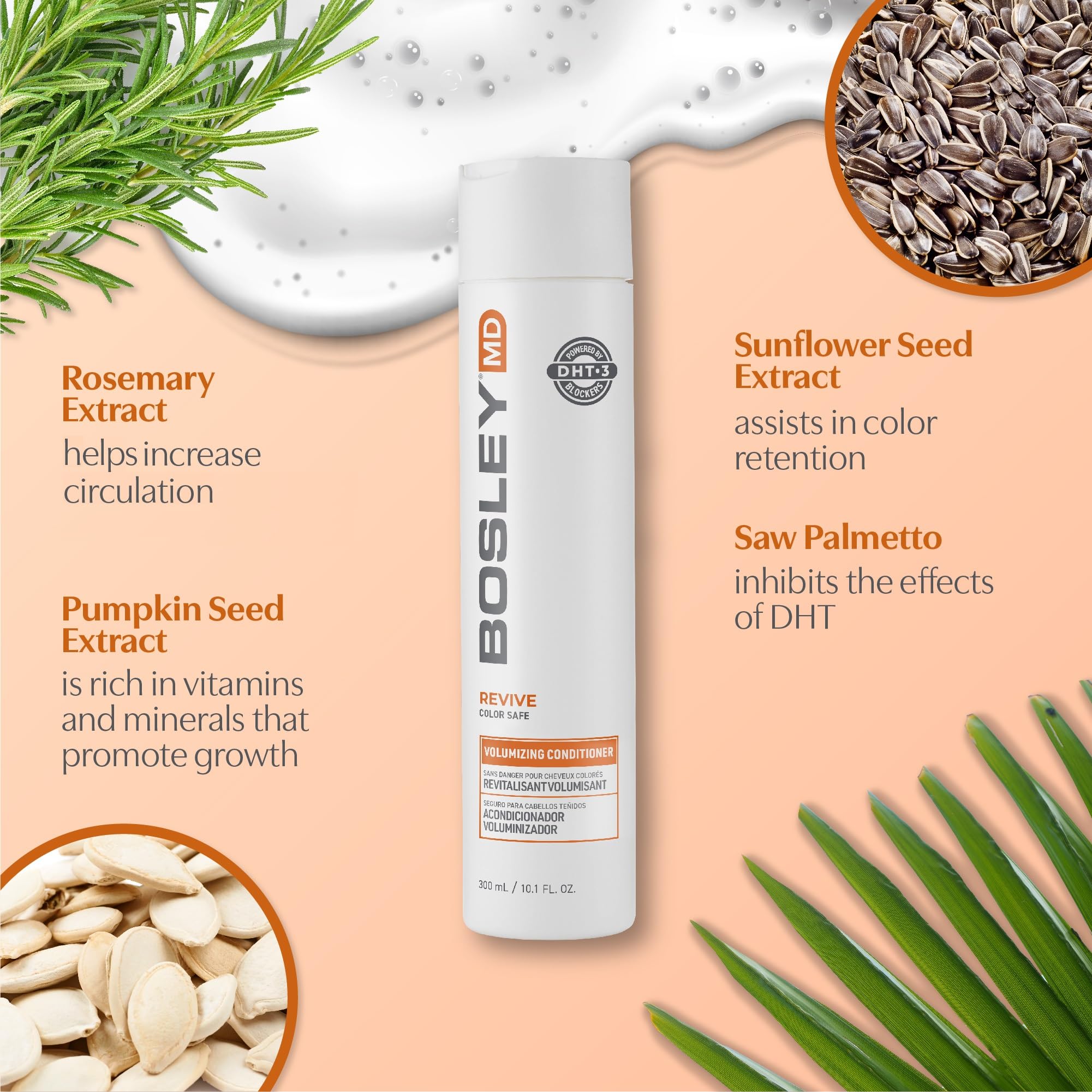 BosRevive massage-cuir-chevelu: stimule la circulation et nourrit le cuir chevelu.