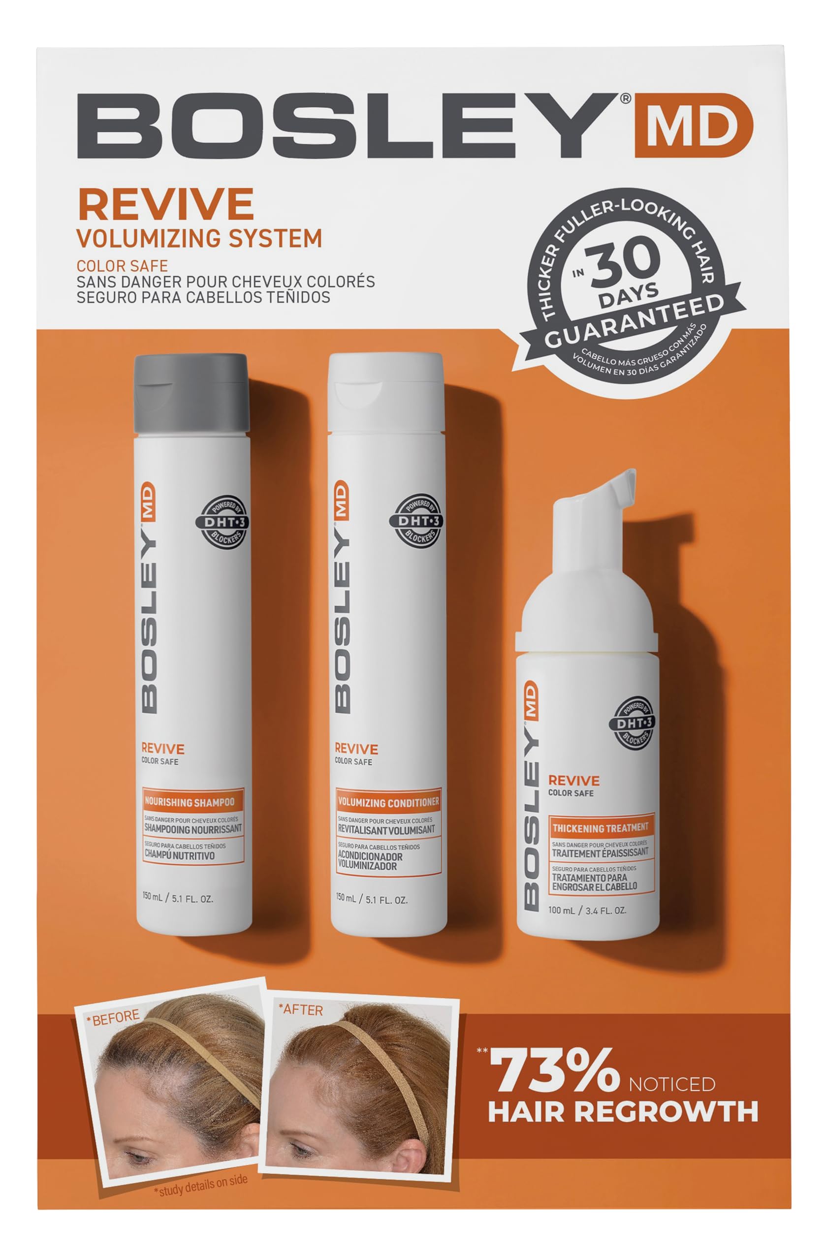BosleyMD BosRevive shampoing nourrissant pour cheveux propres et renforcés