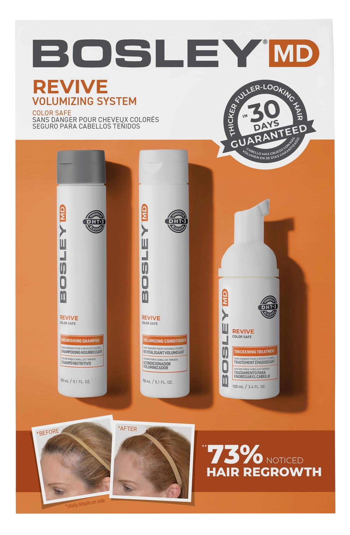 BosleyMD BosRevive shampoing nourrissant pour cheveux propres et renforcés
