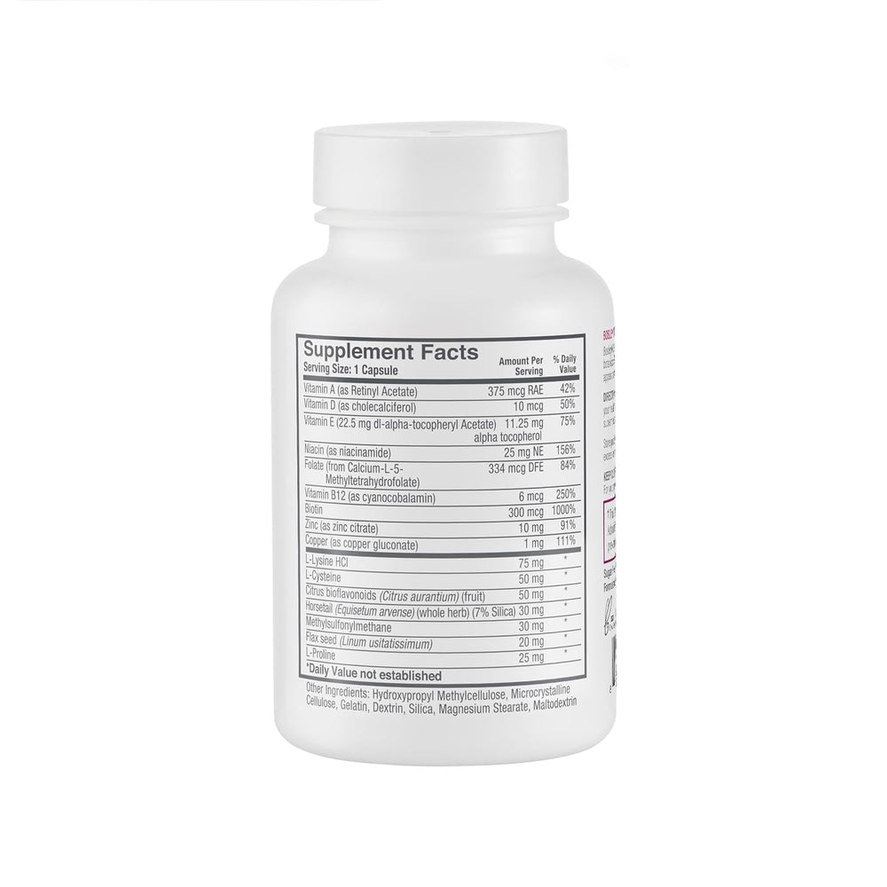 BosleyMD gélules – capsules, formule riche en biotine et zinc pour cheveux forts