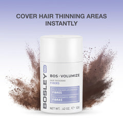 BosleyMD Fibres brun foncé, teinte adaptée aux cheveux sombres.