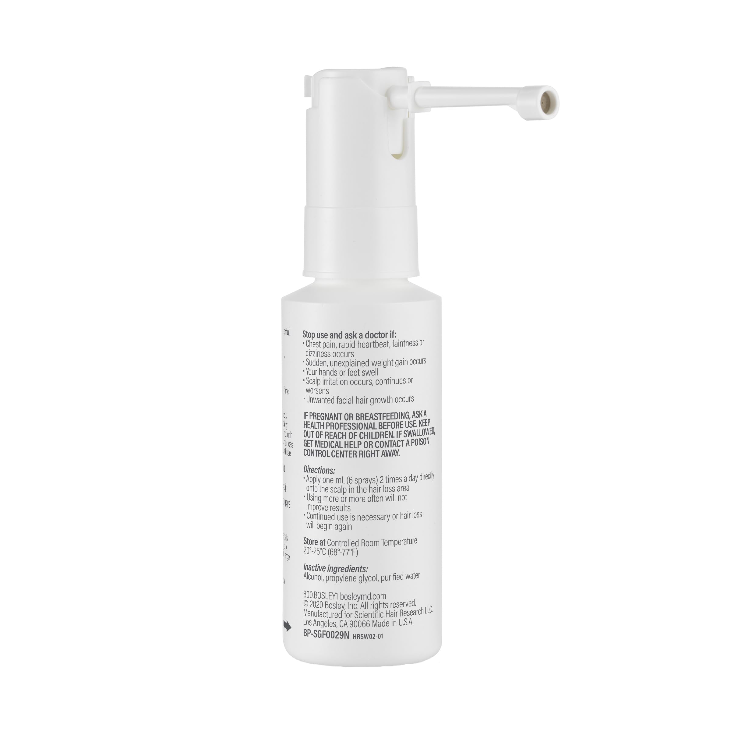 BosleyMD Minoxidil femme – utilisation quotidienne simple et silencieuse.