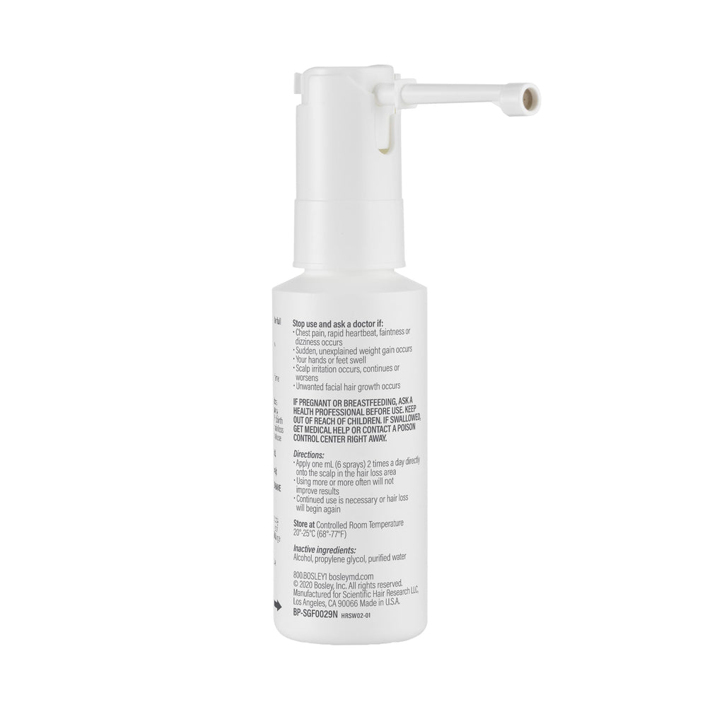 BosleyMD Minoxidil femme – utilisation quotidienne simple et silencieuse.