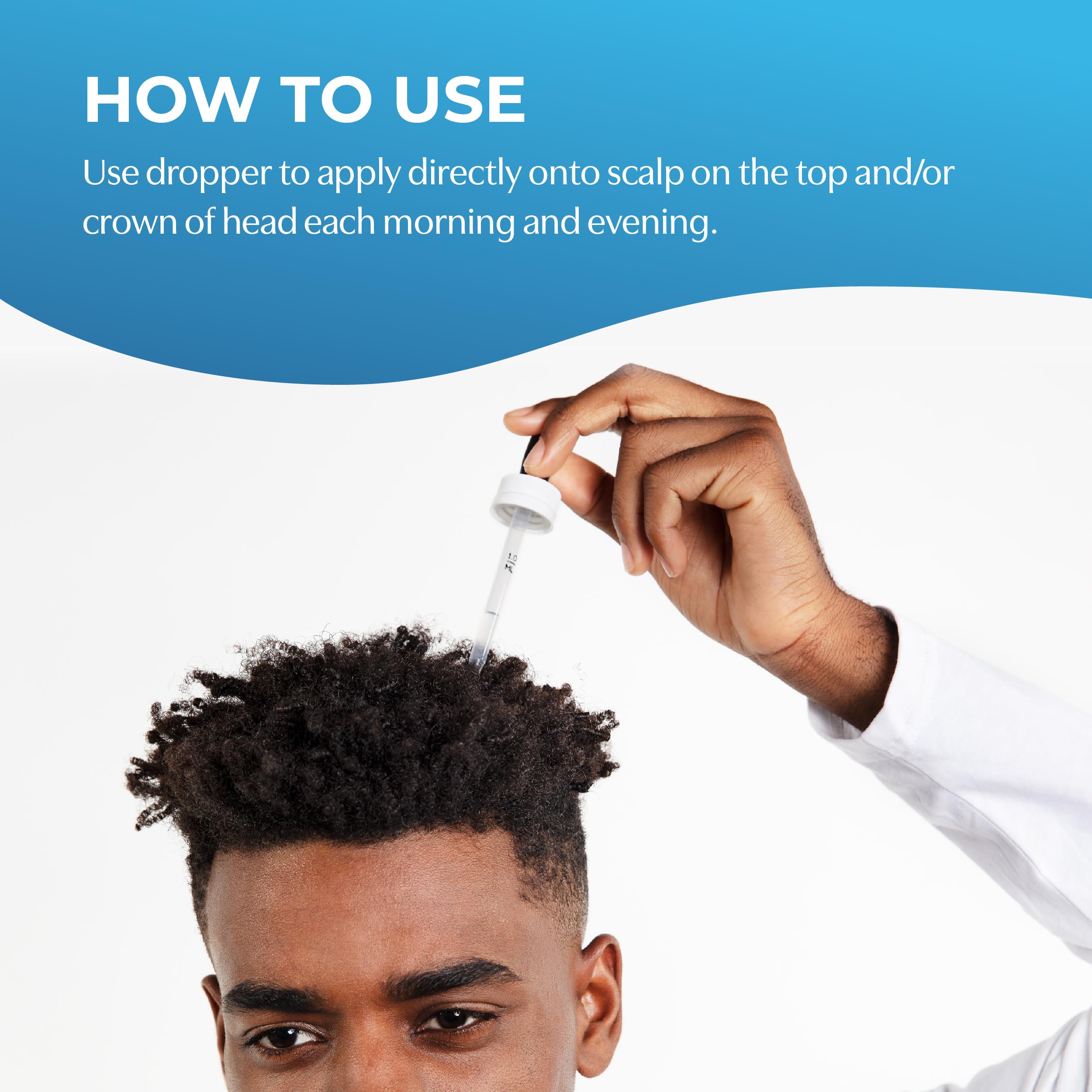 BosleyMD Pro Strength 5% Minoxidil – cheveux fins avec apparence plus dense.