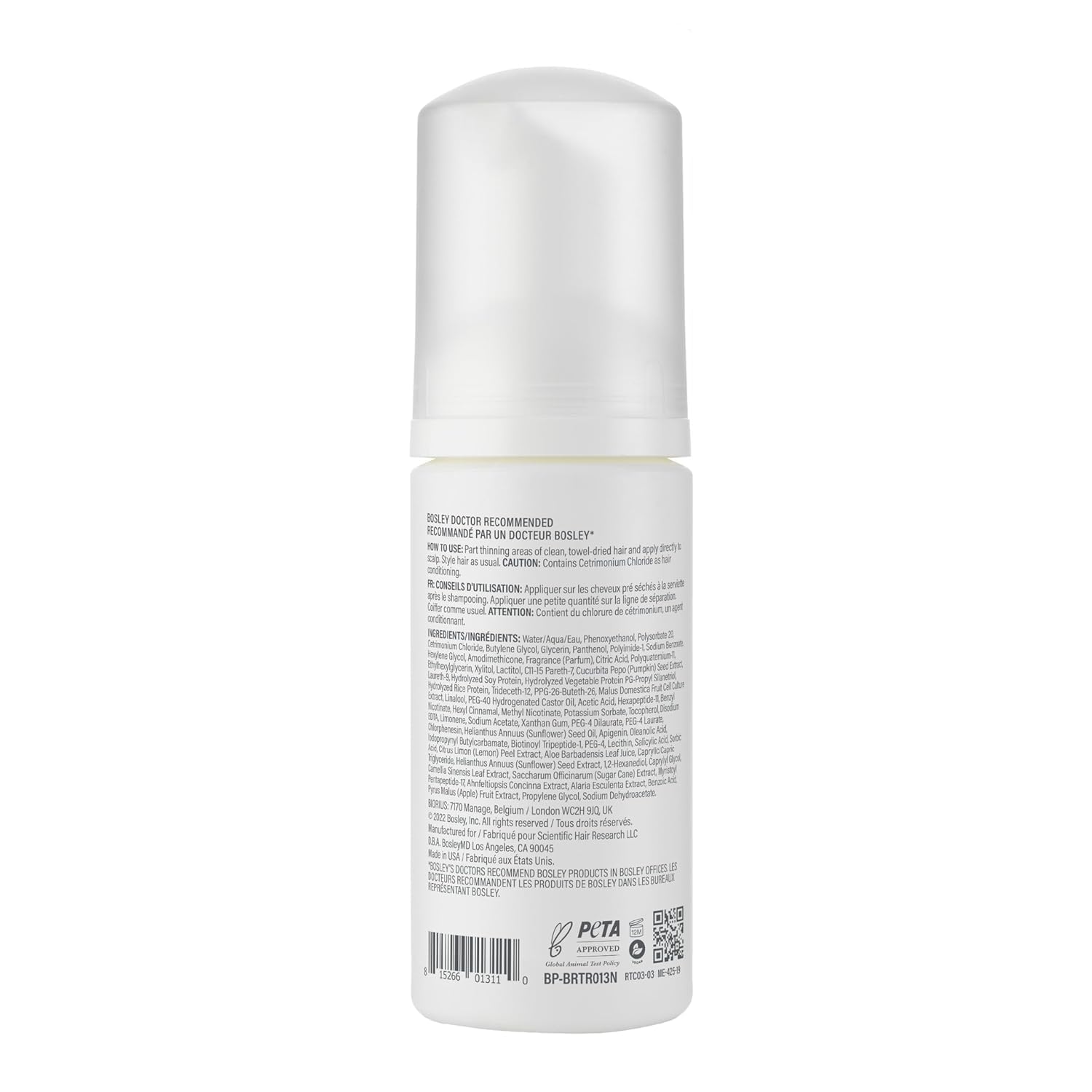 BosleyMD Revive - application mousse facile sur le cuir chevelu.