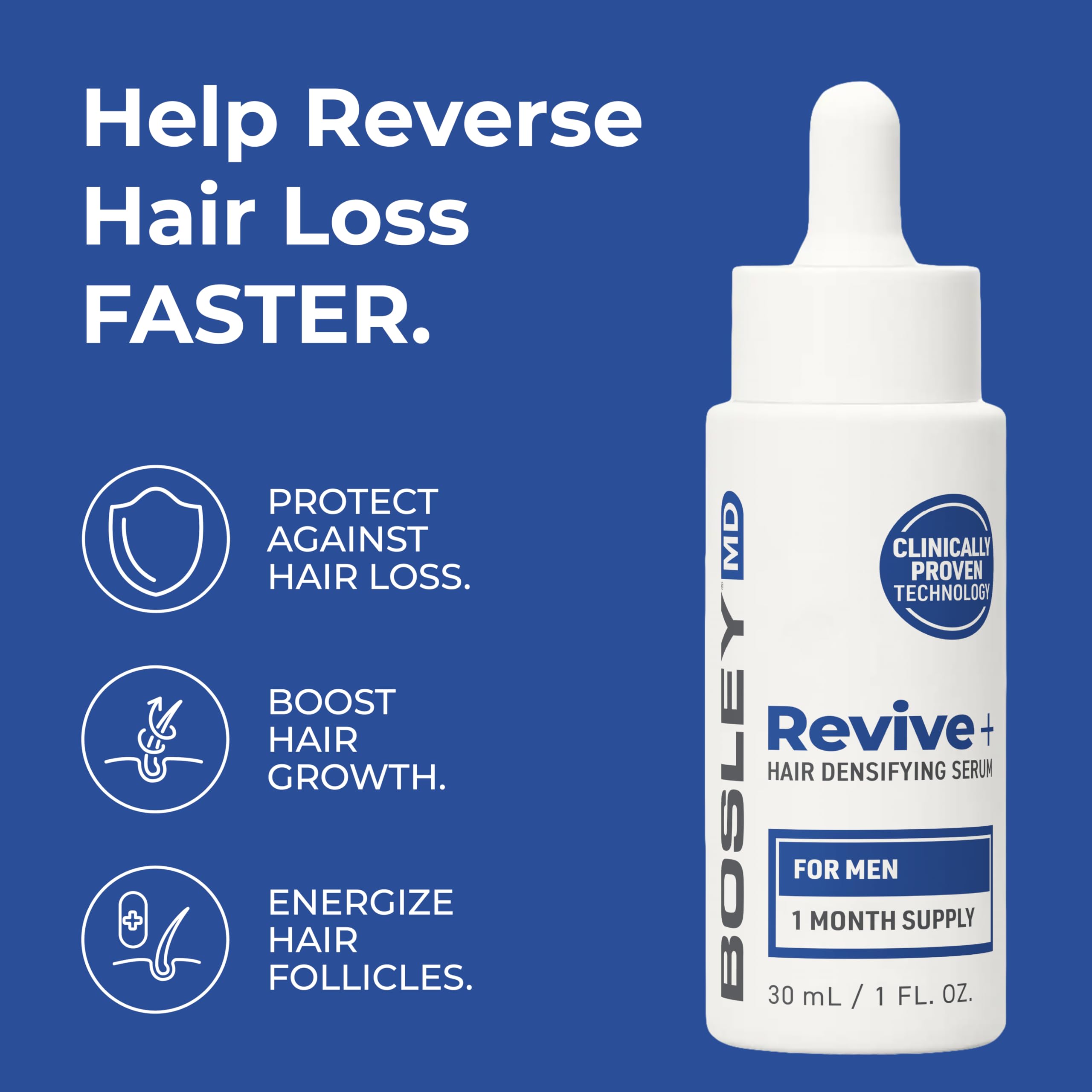 BosleyMD Revive+ sérum: texture légère et absorption rapide.