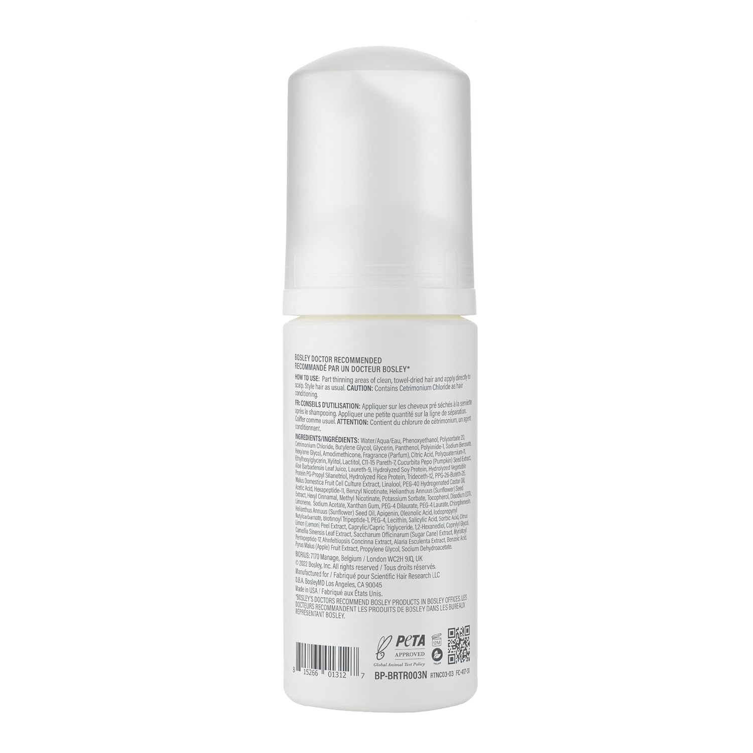 BosleyMD Thickening Treatment – cuir chevelu renouvelé grâce à la mousse légère