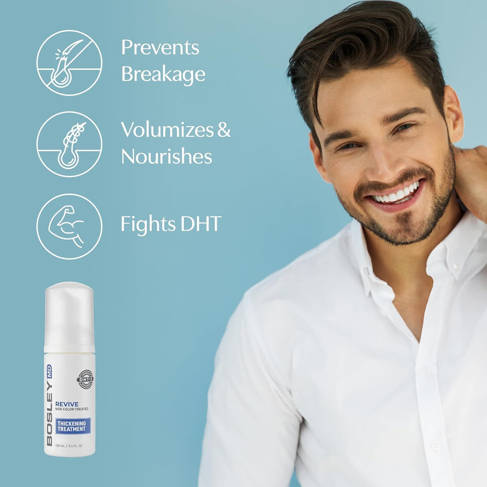 BosleyMD Thickening Treatment – mousse sans alcool pour cuir chevelu apaisé