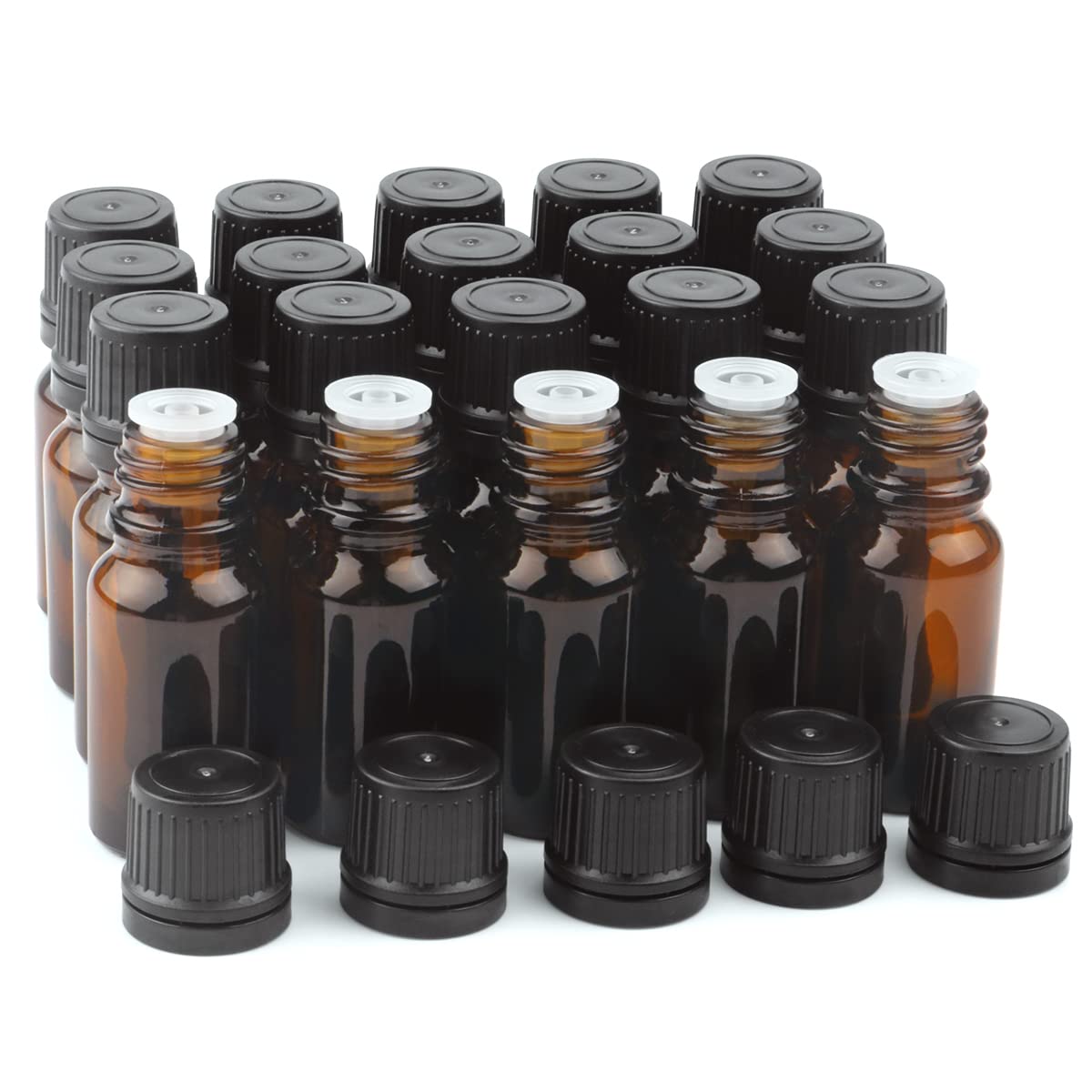 BOSMIOW flacon ambré 10 ml avec pipette, idéal pour huiles essentielles et fragrances.
