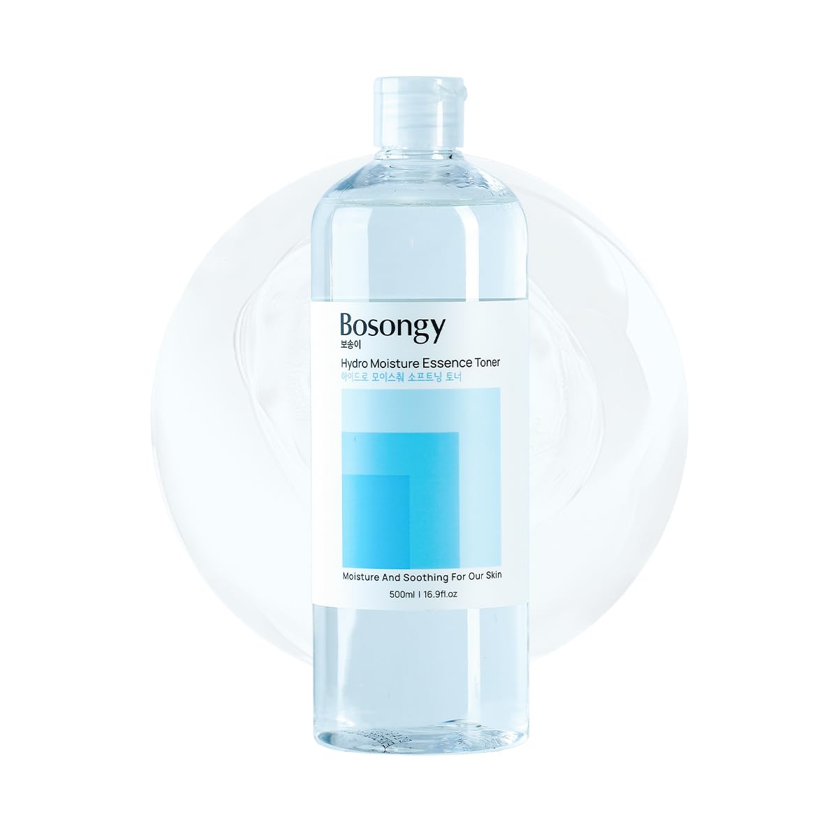 Bosongy Tonique Hydratant, bouteille élégante et hydratation potentiellement durable.