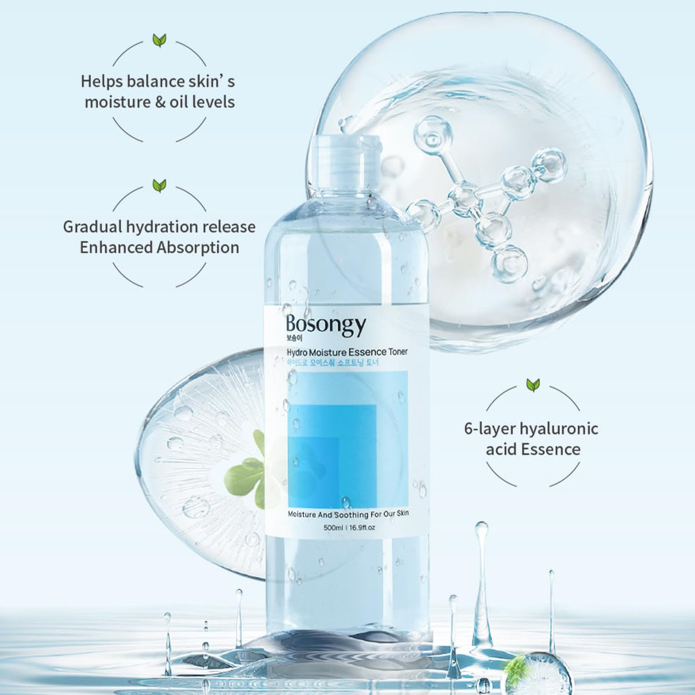 Bosongy Tonique Hydratant, effet de relief immediat apres l’application.