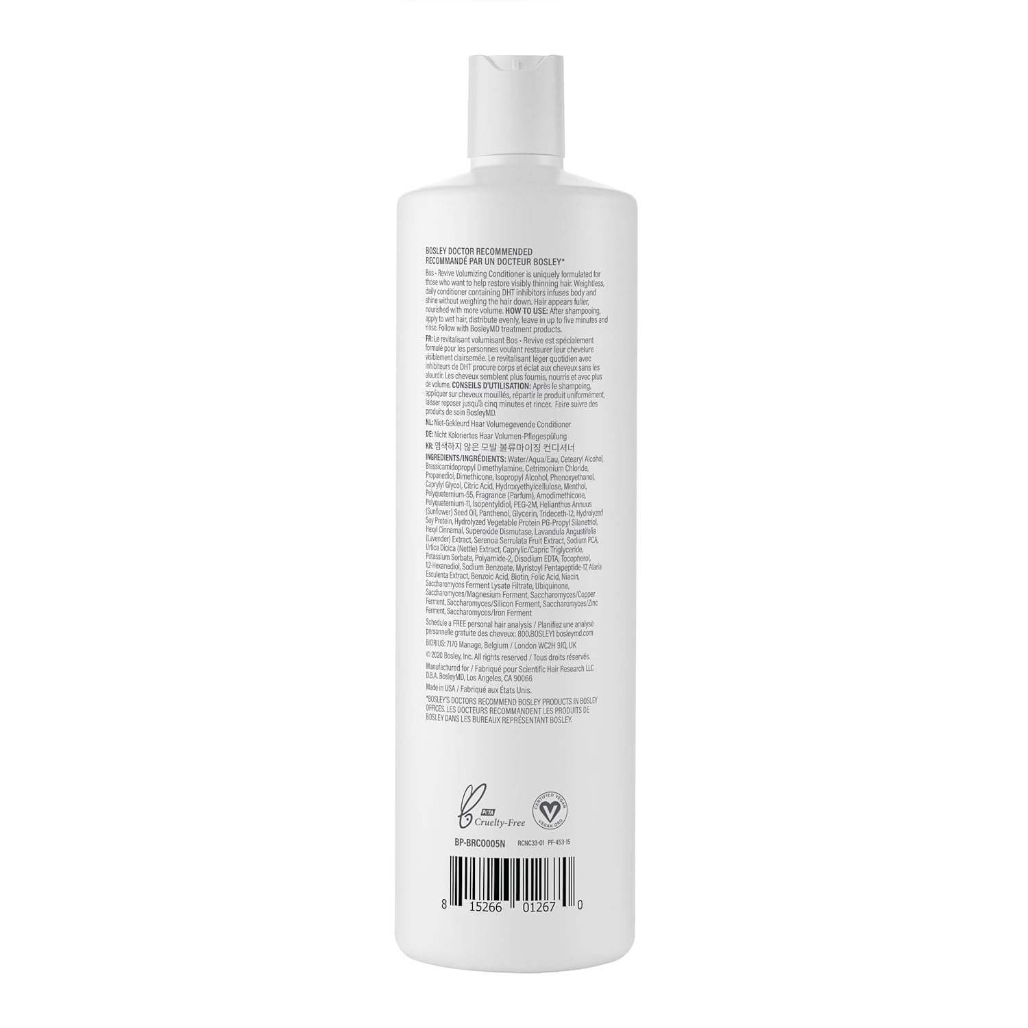 BosRevive – texture crème légère prête à l’application pour un effet volumisant