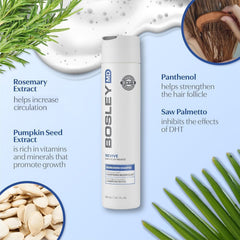 BosRevive Shampoing – sans sulfates, vegan et non testé sur les animaux.