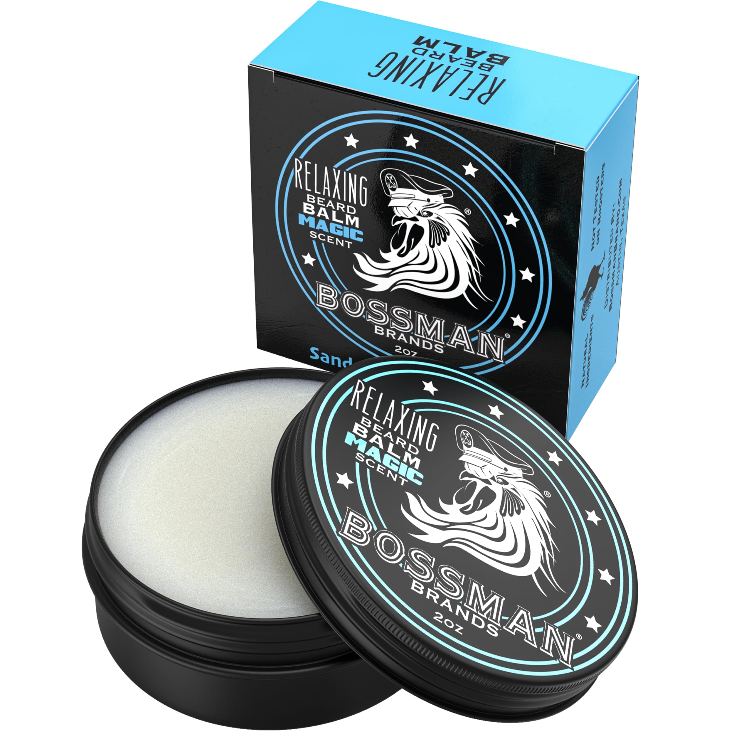 Bossman baume barbe-relaxant emballage: pratique pour un usage quotidien.