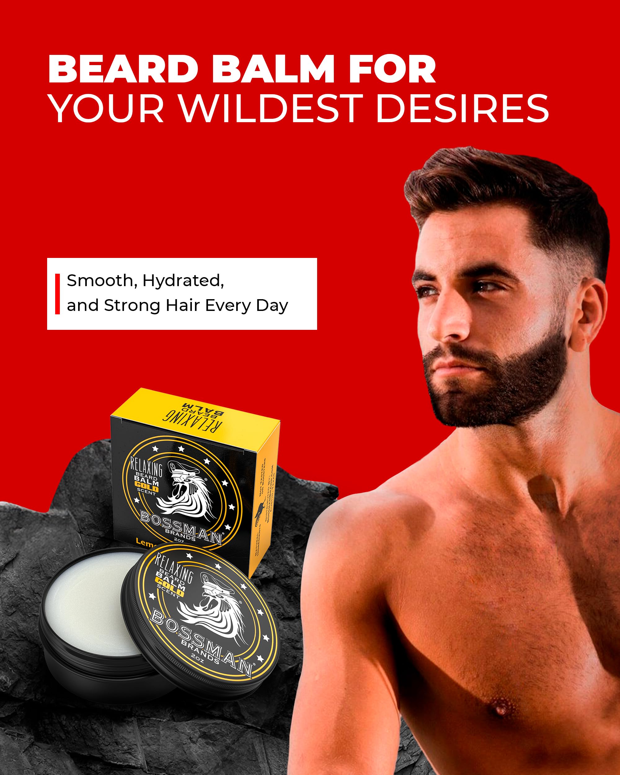 Bossman baume barbe-relaxant finition-douce: barbe souple et toucher agréable.