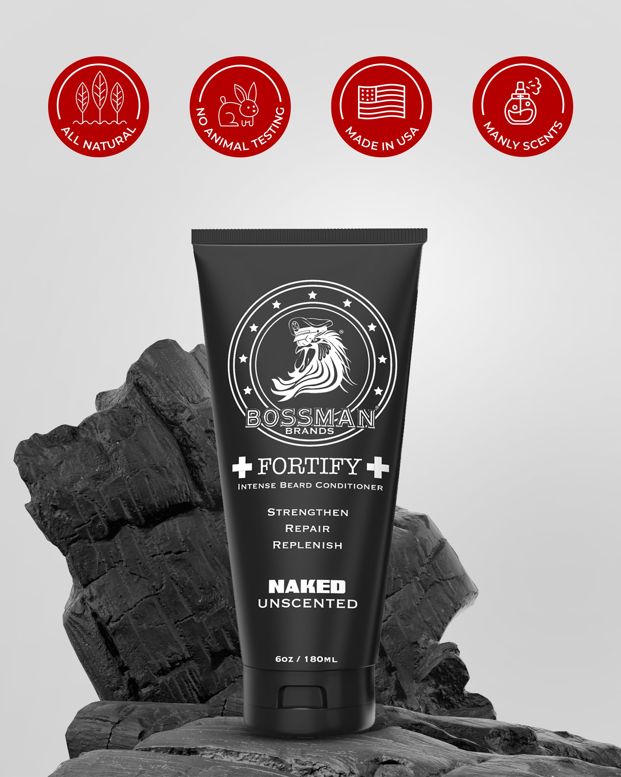 Bossman Fortify : beurre de mangue offre hydratation durable.