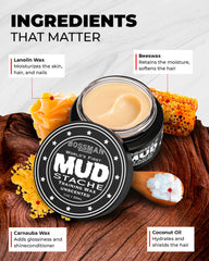Bossman MUDstache application douce pour moustache sans effort.