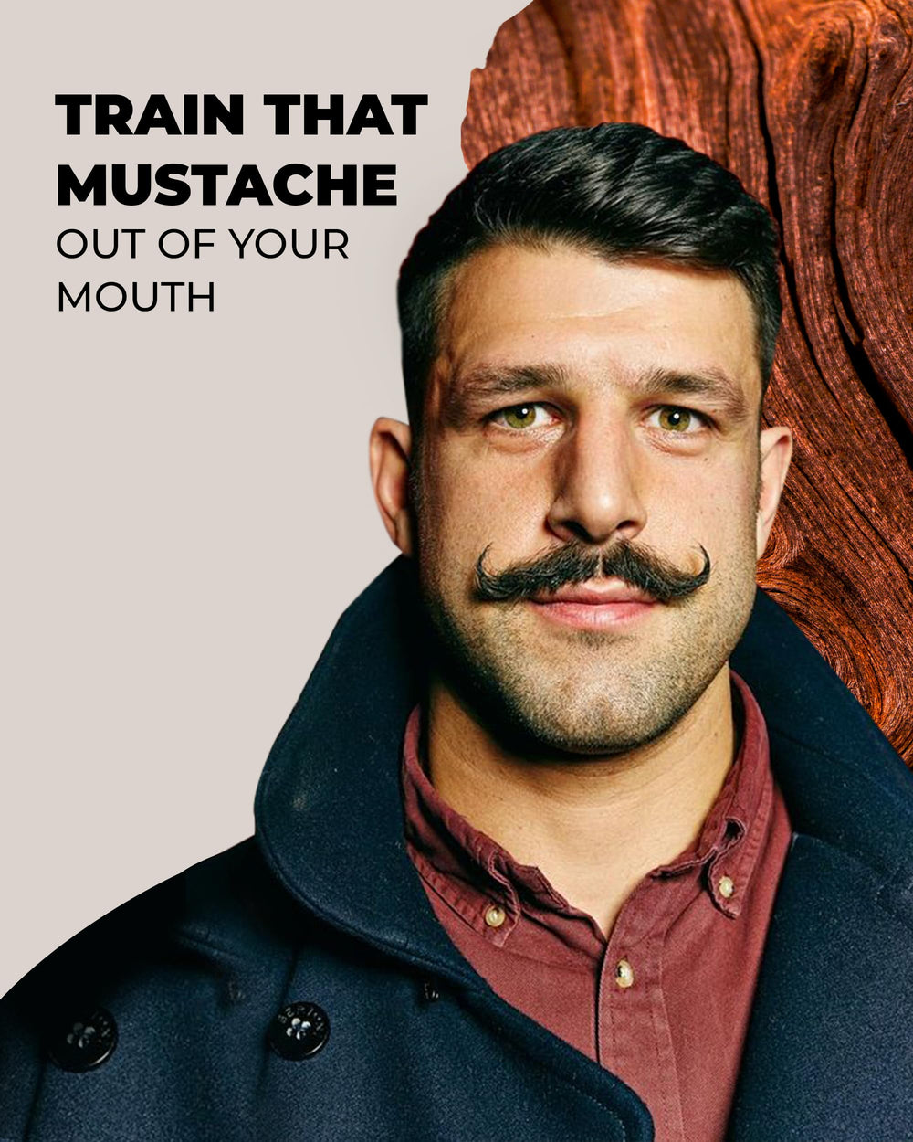 Bossman MUDstache convient à toutes les moustaches et couleurs.