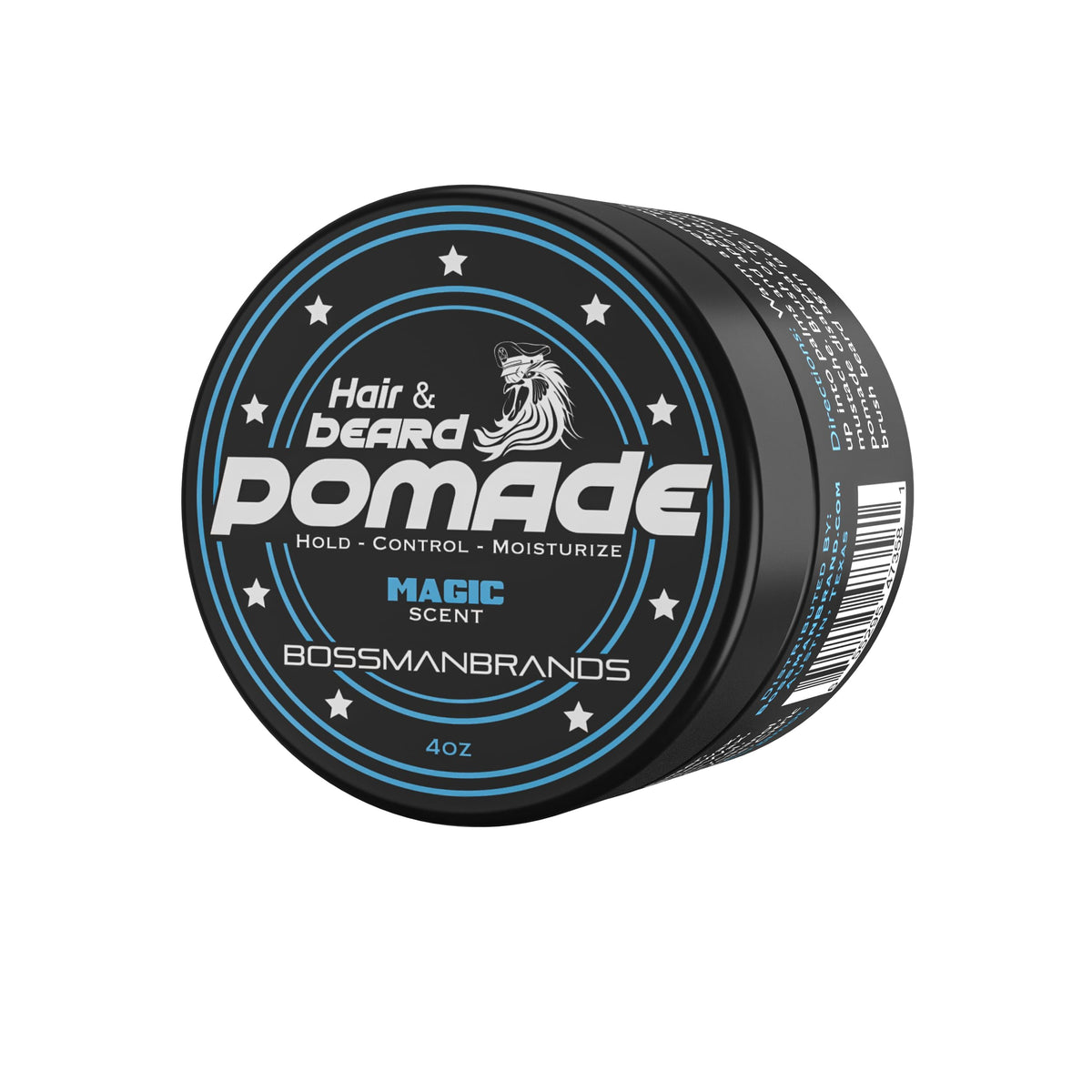 Bossman Pomade Magique – emballage pratique pour l’entretien quotidien.