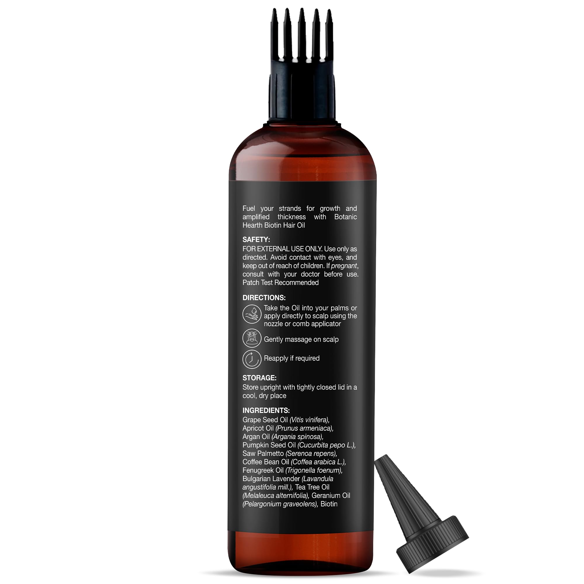 Botanic Hearth Huile cheveux secs et frisés renforcés.