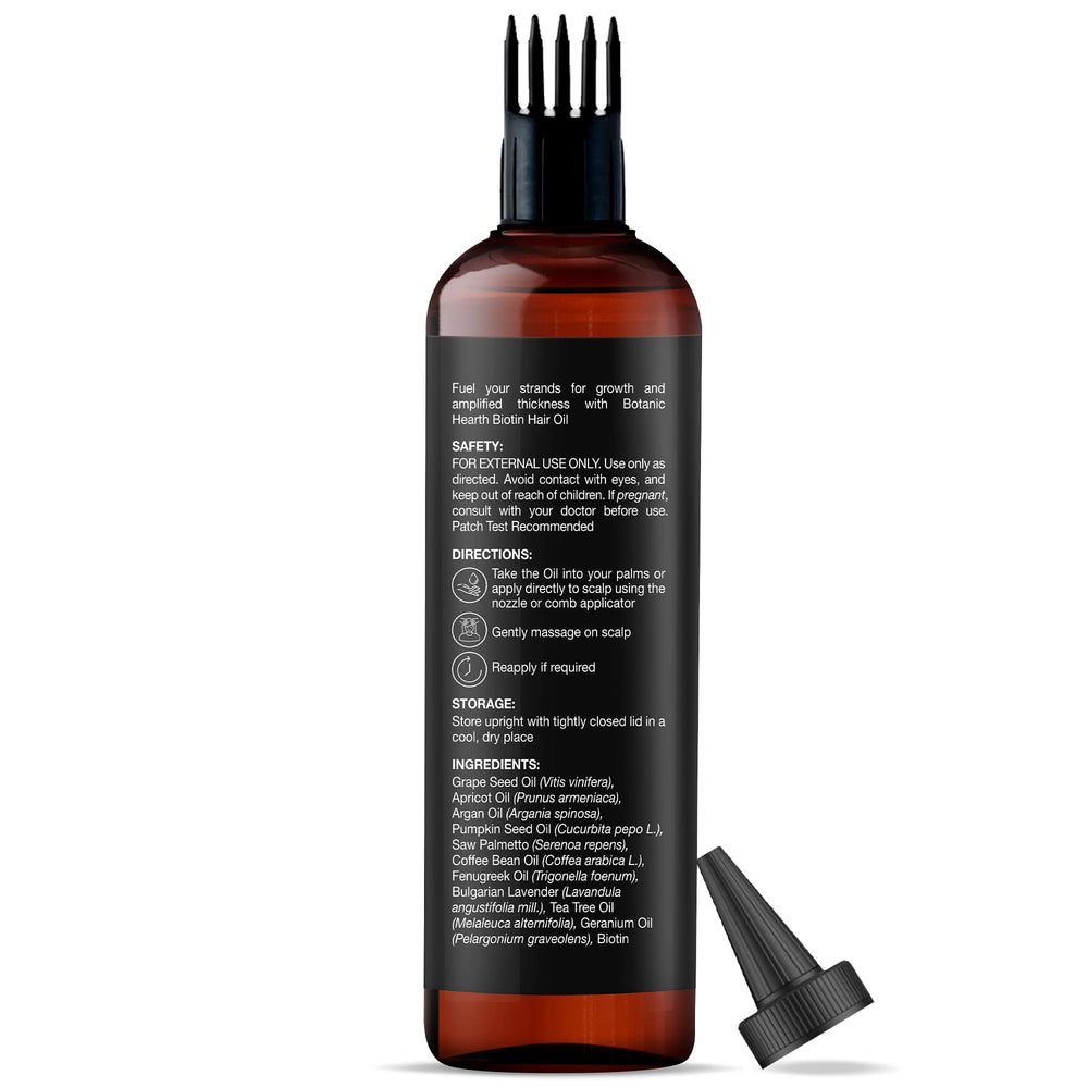Botanic Hearth Huile cheveux secs et frisés renforcés.