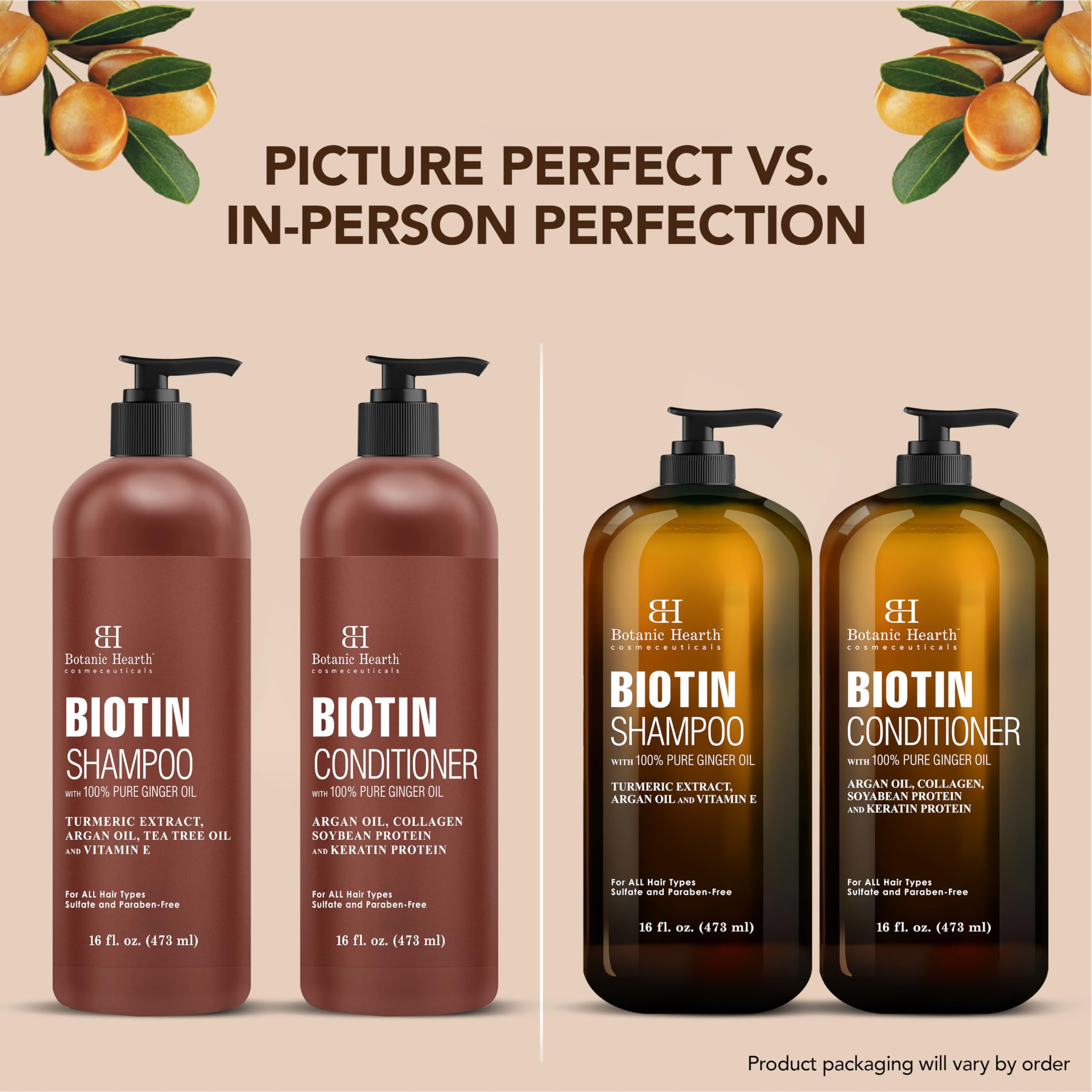 Botanic Hearth après-shampooing-biotine sur flacon : démêle et hydrate les cheveux.