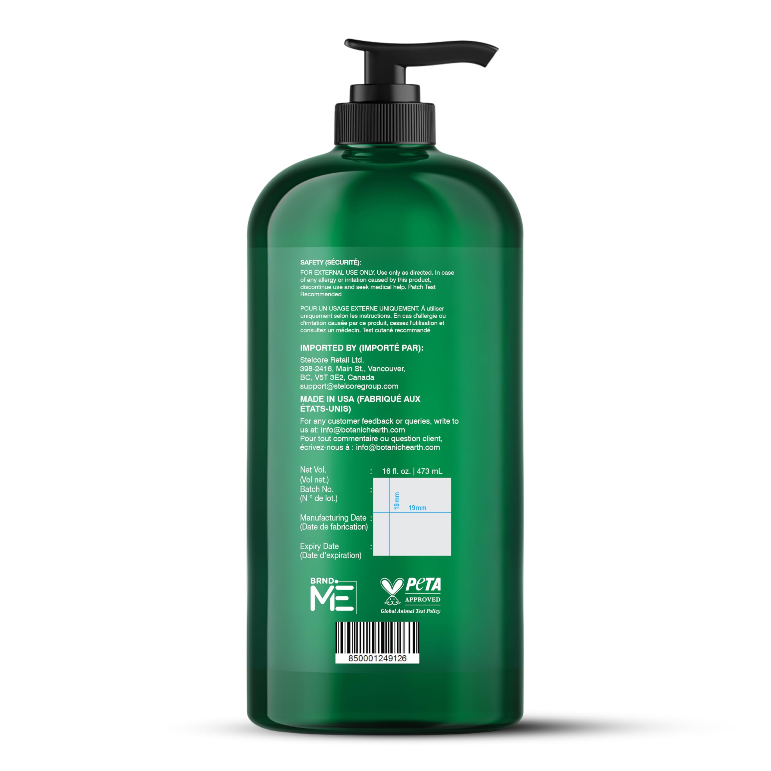 Botanic Hearth Gel Douche Arbre à Thé – mousse légère hydrate durablement la peau