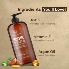 Botanic Hearth Biotin Shampoing Gingembre Pur – cuir chevelu sain et parfum frais