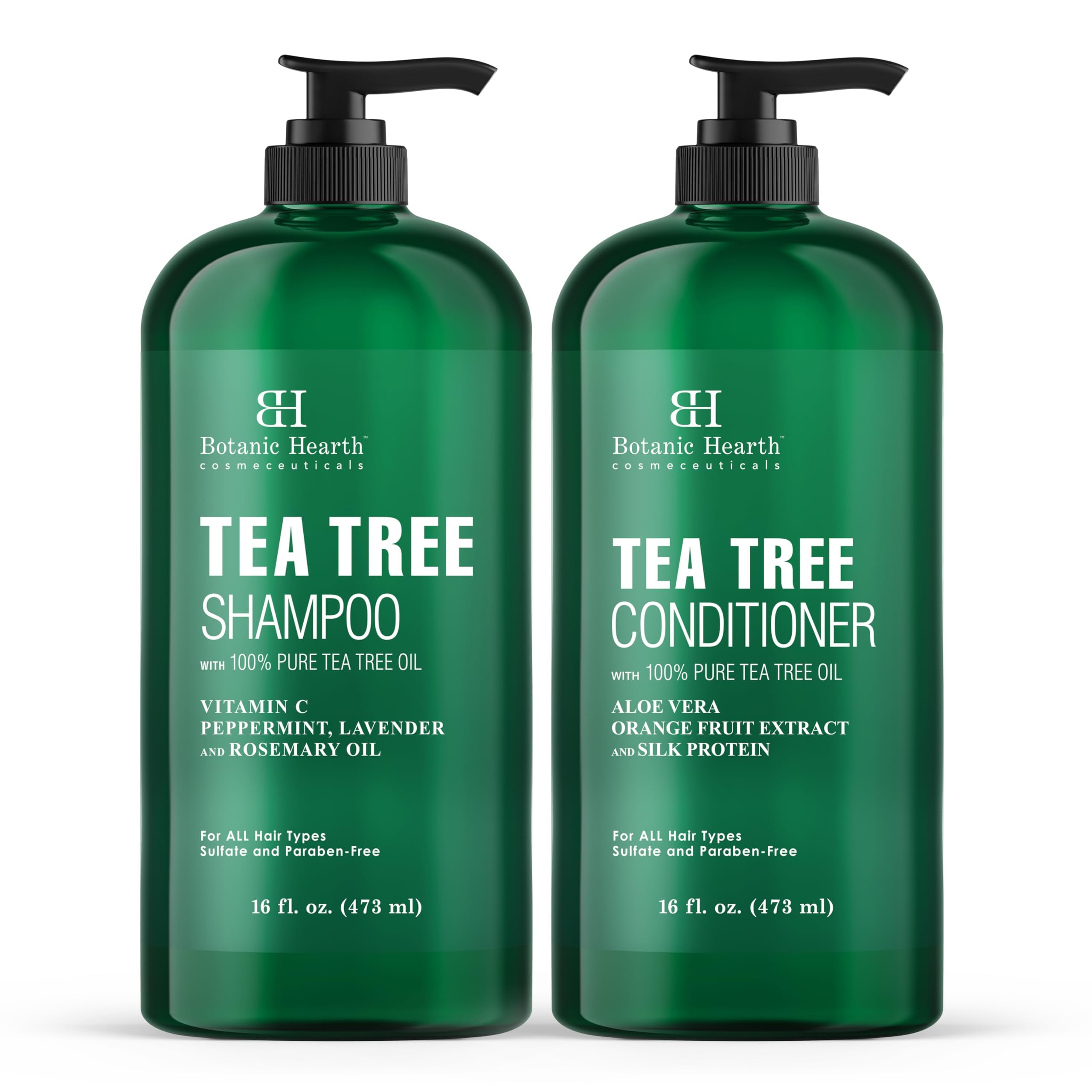 Botanic Hearth Conditionneur Arbre-à-thé – bouteille pratique, démêlage facile et douceur.