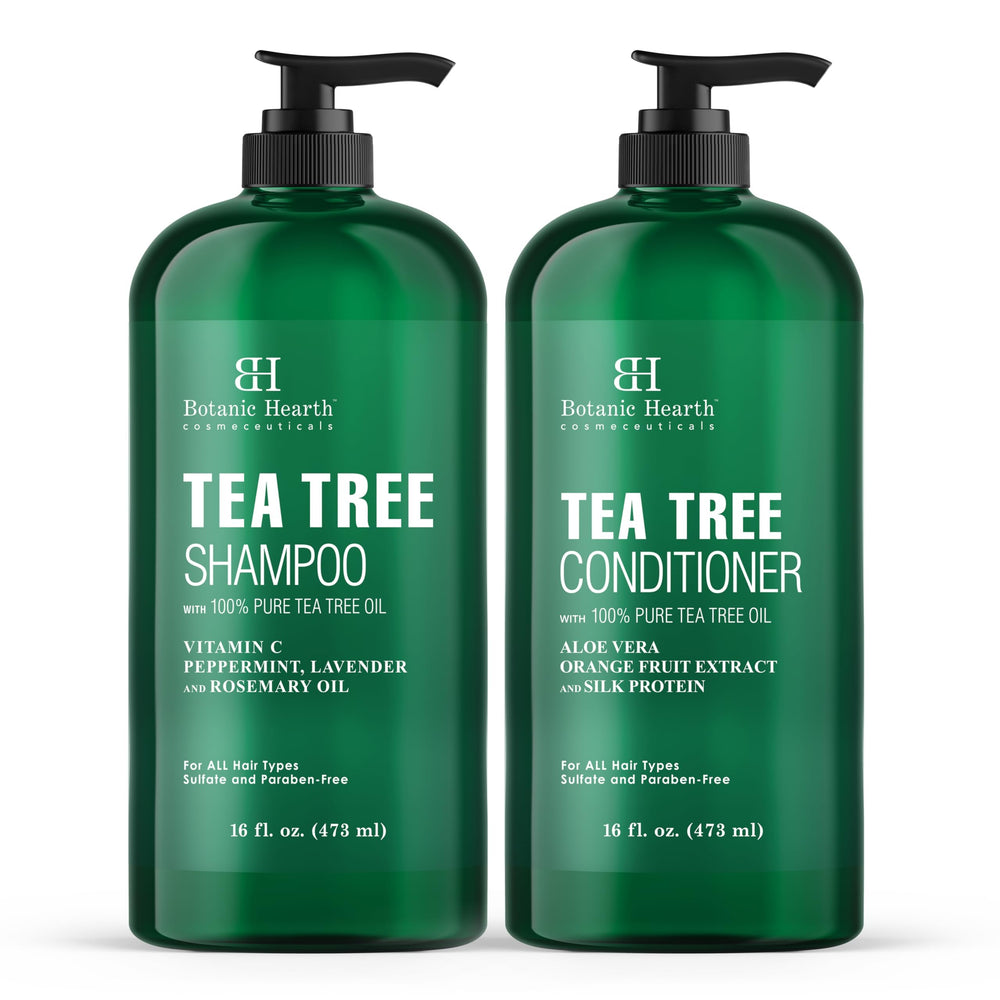 Botanic Hearth Conditionneur Arbre-à-thé – bouteille pratique, démêlage facile et douceur.