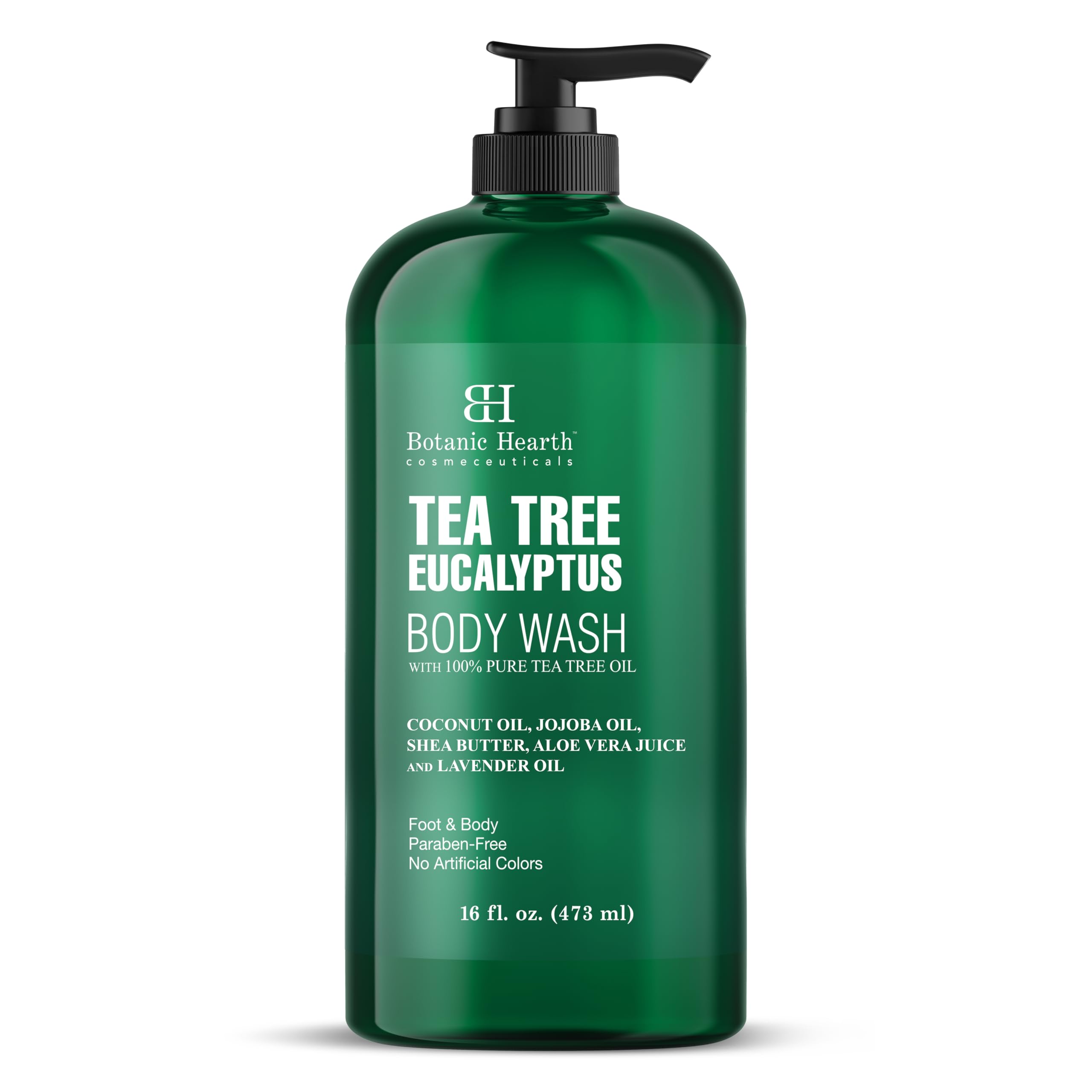 Botanic Hearth gel douche Éucalyptus Arbre à Thé – bouteille rafraîchissante pour la douche quotidienne.