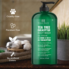Botanic Hearth gel douche Éucalyptus Arbre à Thé – peau douce après chaque douche.