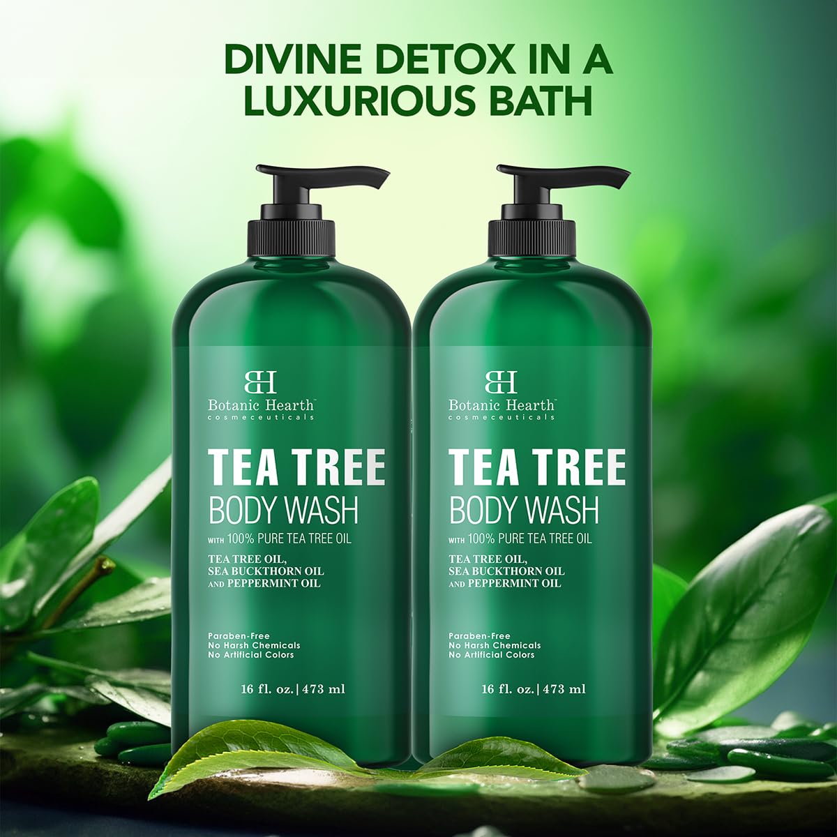 Botanic Hearth – Formulation sans sulfates, sans parabènes et sans alcool, respectueuse de la peau.