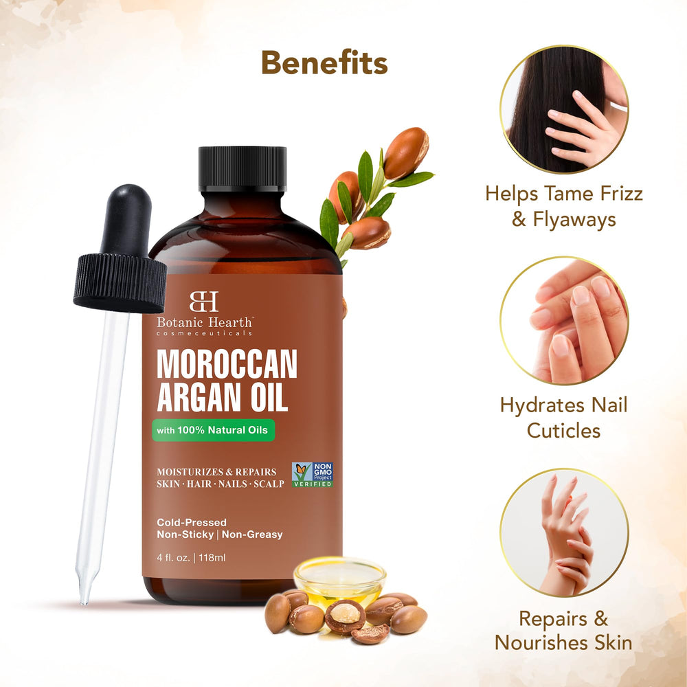 Botanic Hearth huile d'argan – frizz maîtrisé et brillance naturelle