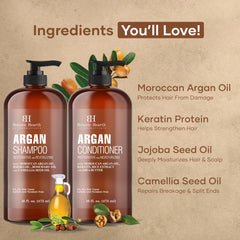 Botanic Hearth Huile d’Argan : flacon illustrant soin fortifiant des longueurs