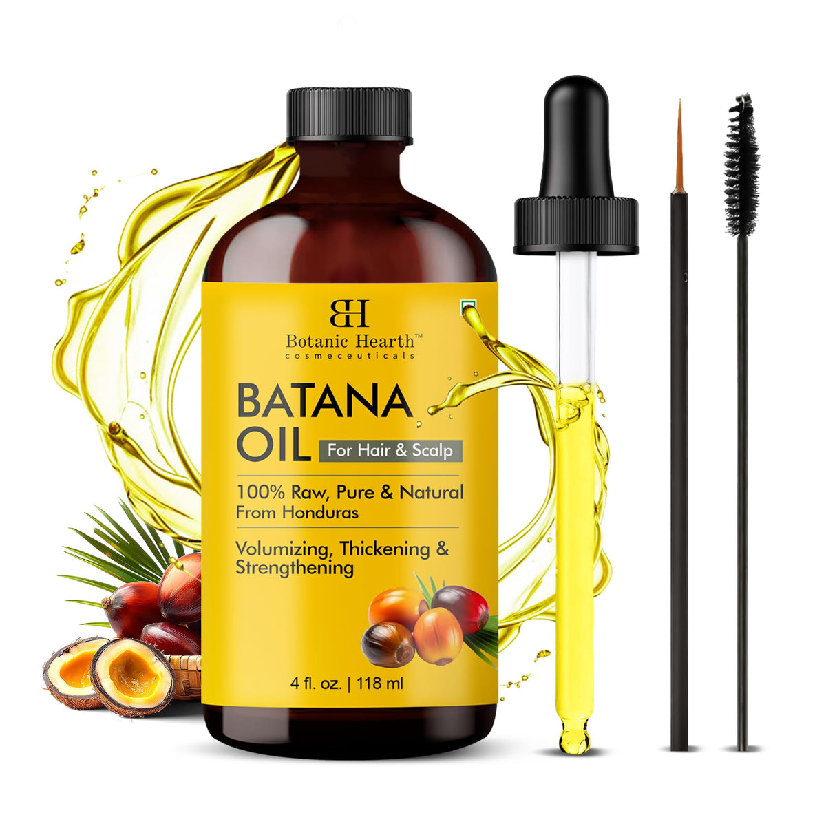 Botanic Hearth Huile Batana – bouteille prête à l’emploi nourrissant les cheveux en profondeur