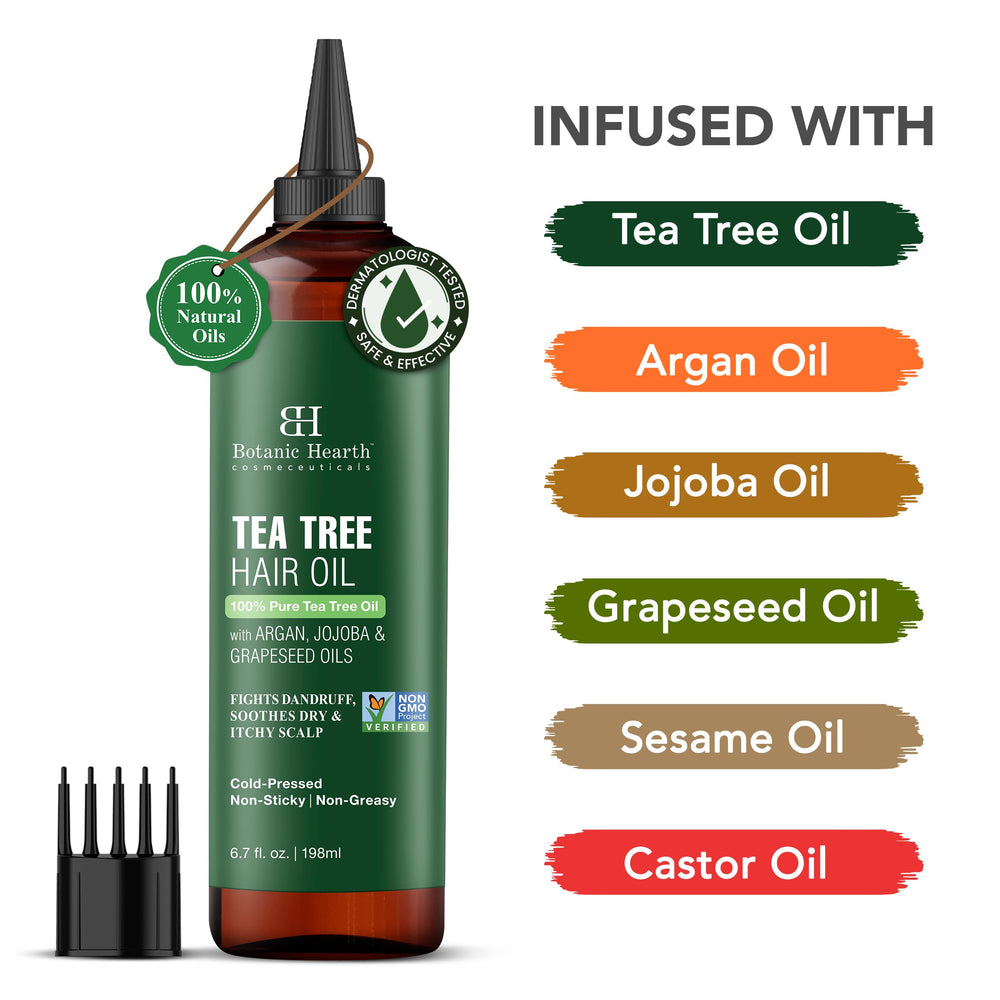 Botanic Hearth Huile Cheveux, brillance satinée et douceur des cheveux.
