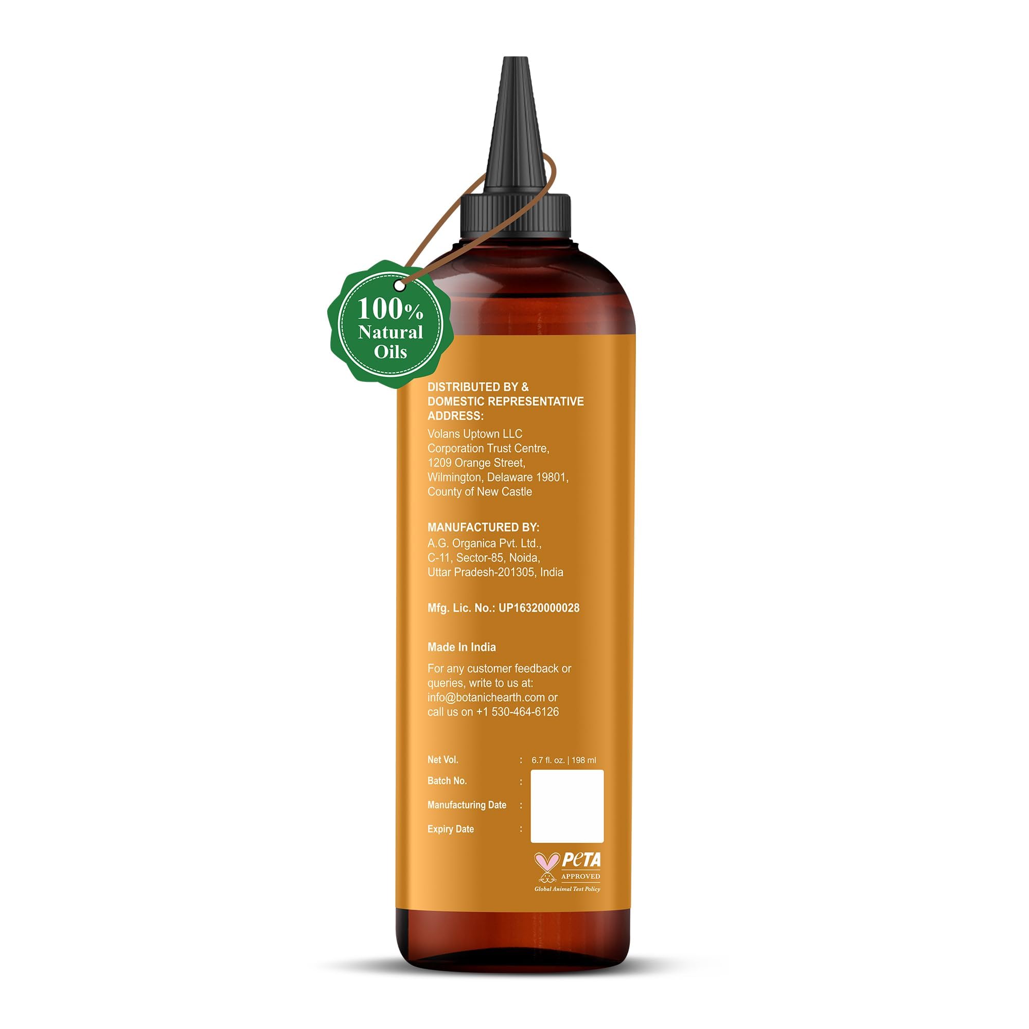 Botanic Hearth Huile Cheveux – cafeine equilibrant le cuir chevelu et la brillance
