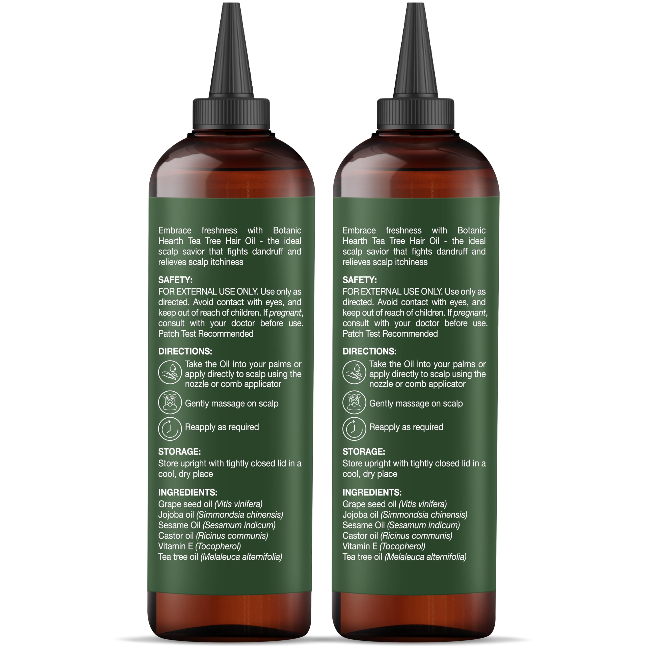 Botanic Hearth Huile-cheveux, formule éthique et sans cruauté.