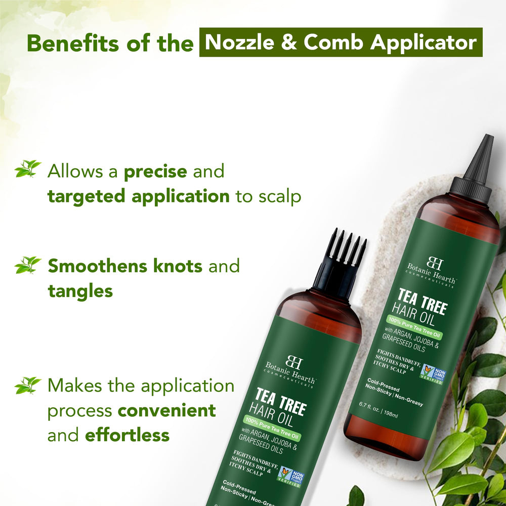 Botanic Hearth Huile-cheveux, lutte contre pellicules et inconfort.