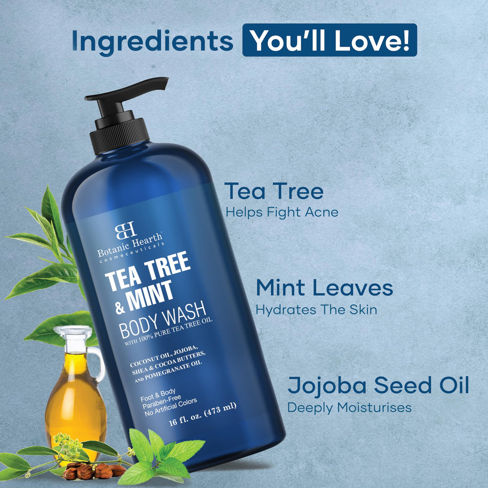 Botanic Hearth, ingrédients naturels et arôme menthe pour une peau purifiée.