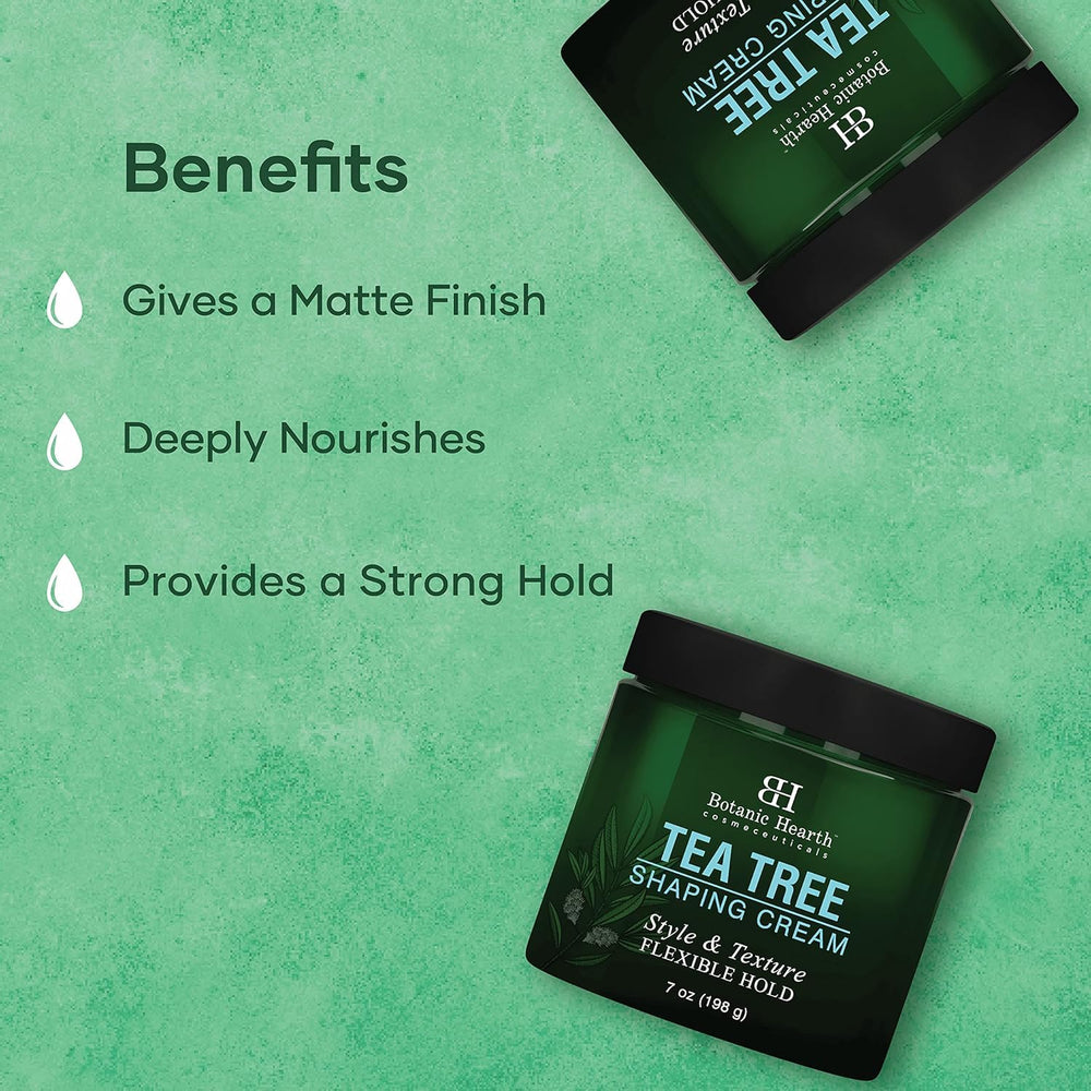 Botanic Hearth ingrédients Tea Tree, Biotine et Collagène pour cheveux plus résistants.