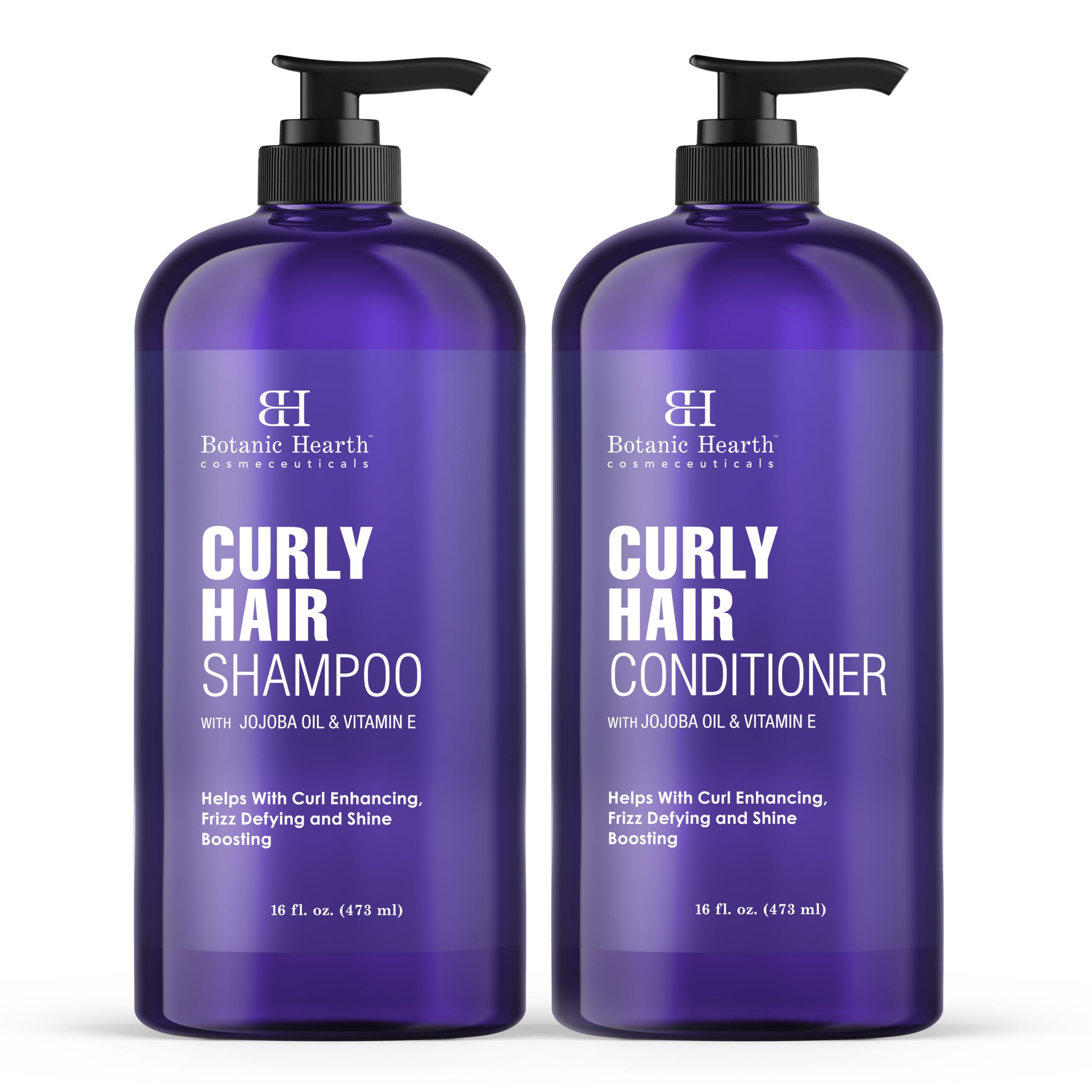 Shampoing Botanic Hearth pour cheveux bouclés – démêlage facilité et douceur