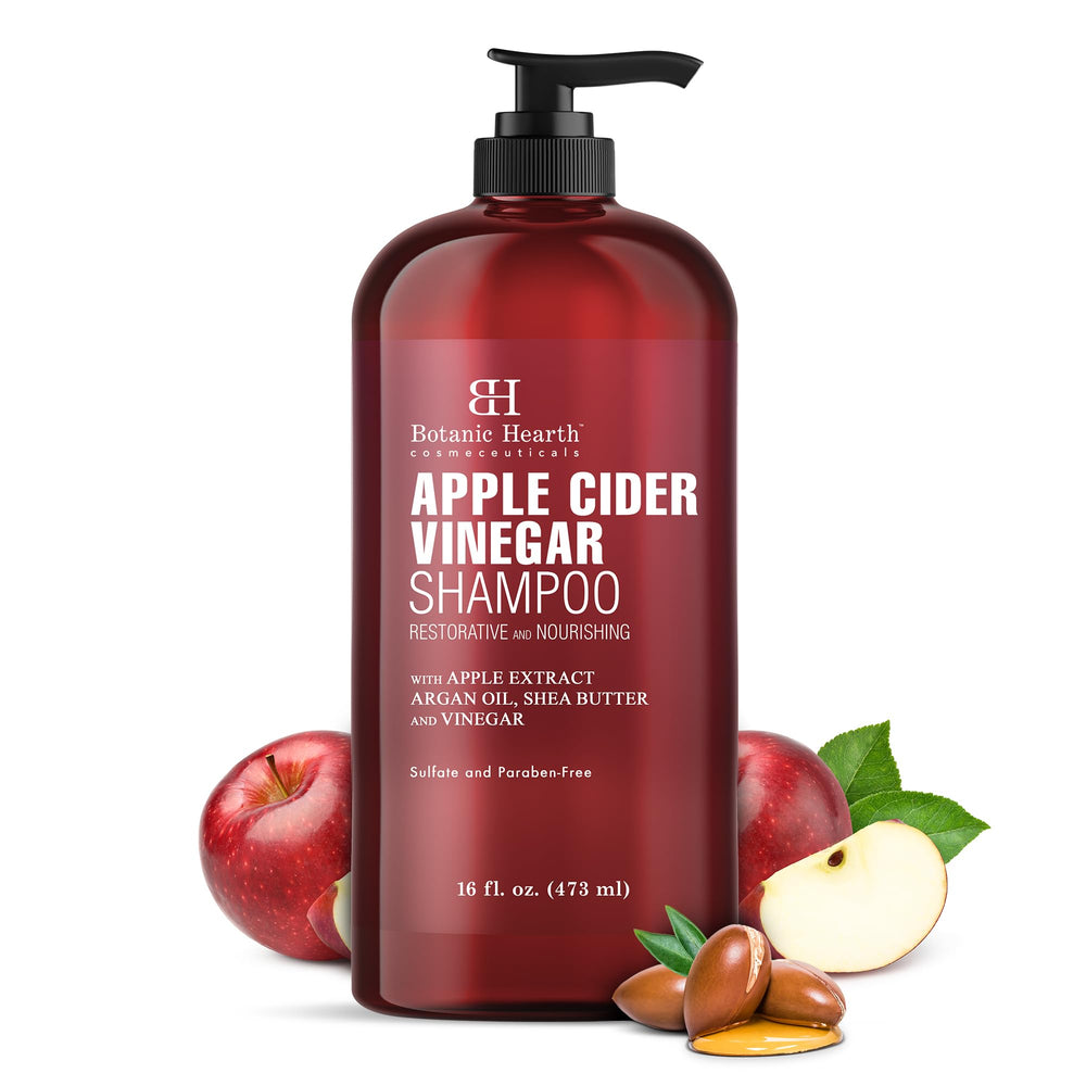 Botanic Hearth Shampooing Vinaigre de Pomme – bouteille visible clarifie le cuir chevelu