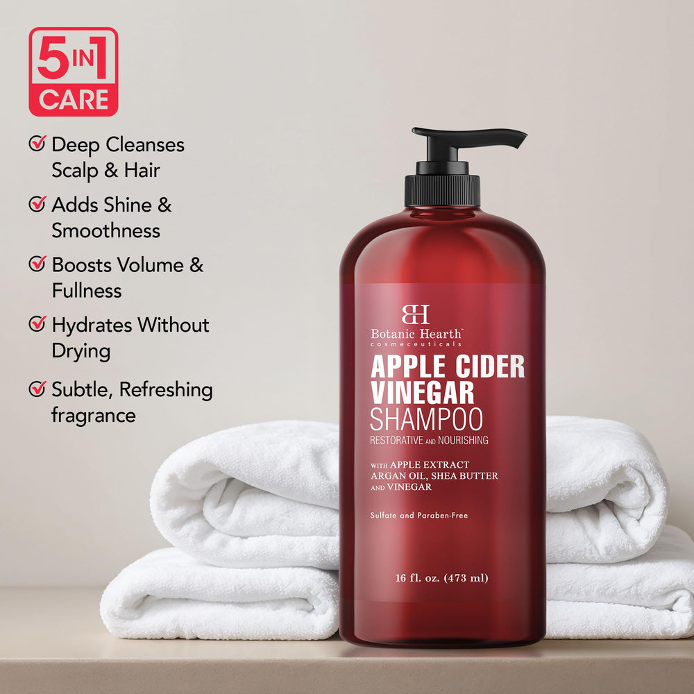 Botanic Hearth Shampooing Vinaigre de Pomme – cuir chevelu propre après lavage
