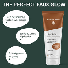 Botanic Tree Autobronzant: teint bronze naturel sans orange pour peau lumineuse.