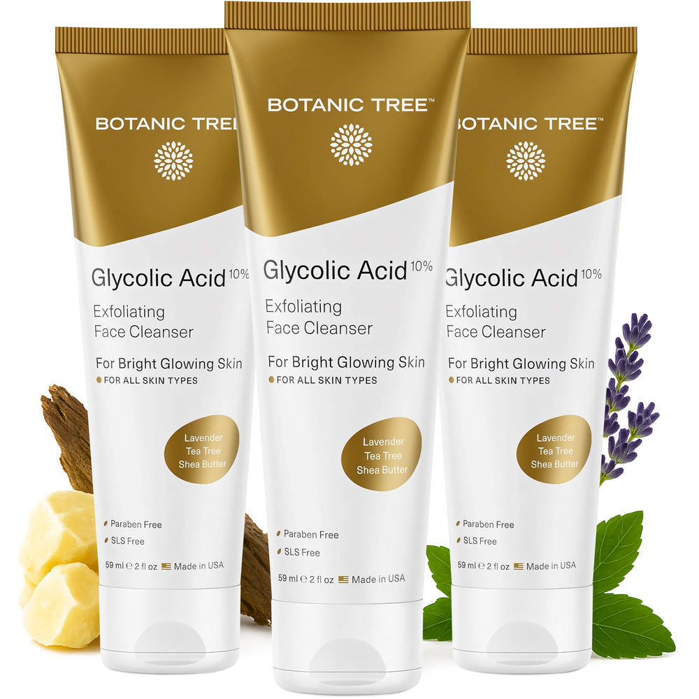 Botanic Tree Glycolique Visage Lavage Pack Voyage: pratique trio pour peau nette en voyage